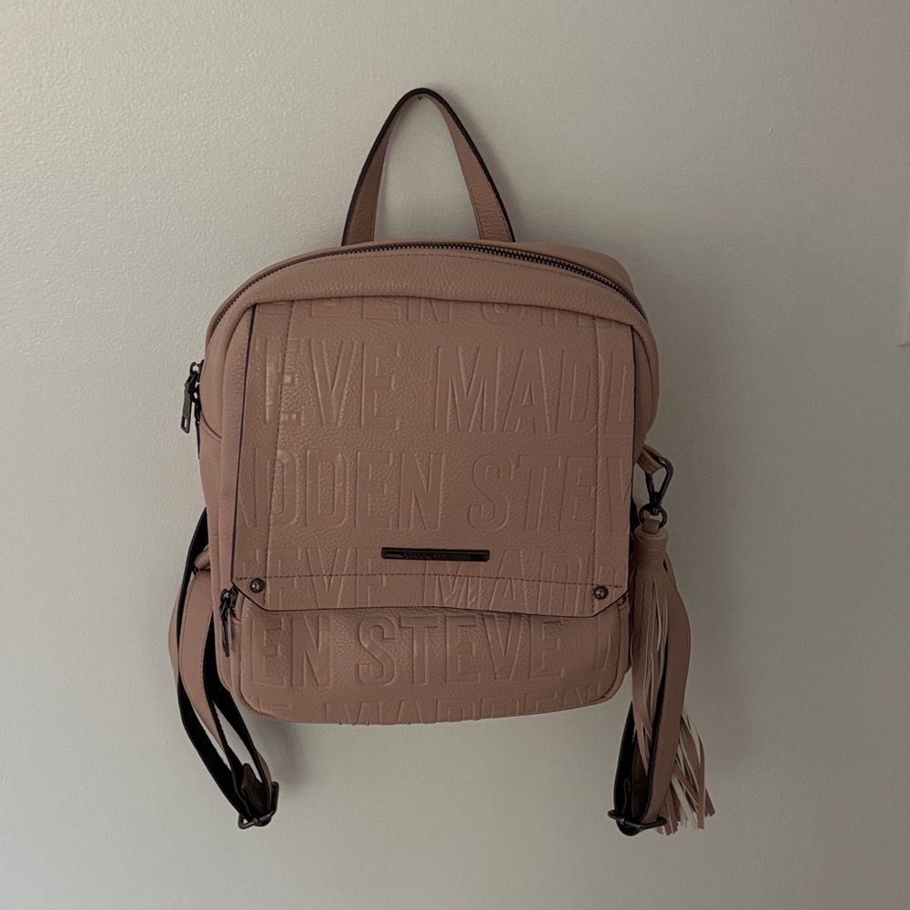 Steve Madden Blush Embossed Backpack